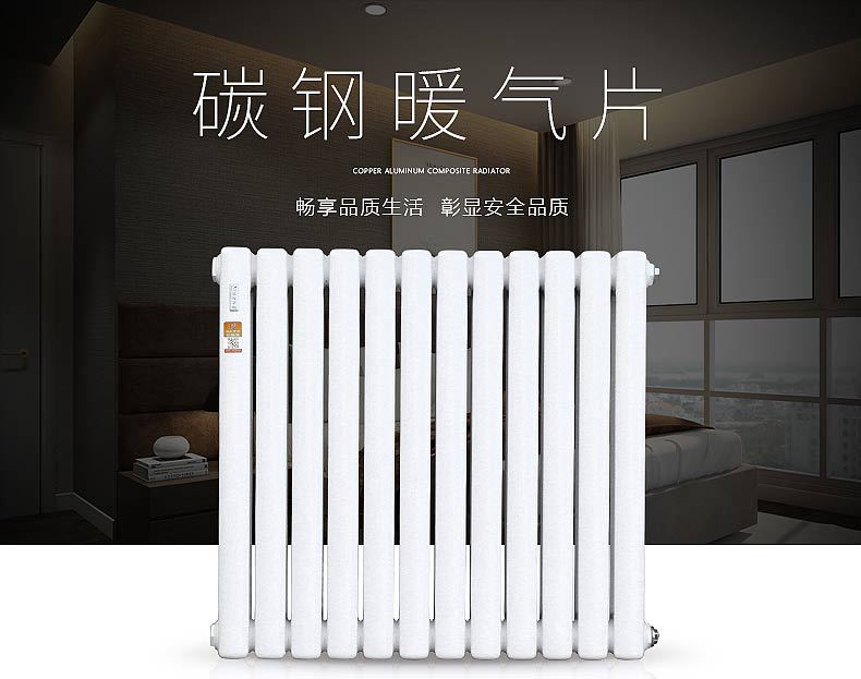 暖氣片家用集中供熱壁掛式碳鋼雙柱加厚防腐承壓式集體供暖土暖氣